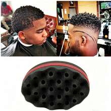 1pc Magic Twist Hair Sponge Brush, Professional Hair Styling Tool, Suitable For African Curly Hair, Spiral Curls, Dreadlocks And Twisted Hair - Multicolor - View 2