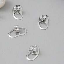 2/4/6/8/10/12pcs Earring Backs/Ear Supports - Hypoallergenic Support Accessories Designed For Sagging Earlobes, Adjustable And Secure, Suitable For Supporting Heavy Earrings - A - View 8
