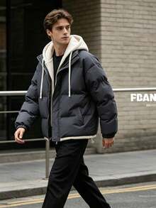 Men Down Coats - Grey - View 3