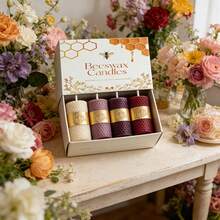 4-Color Romantic Honeycomb Candles, Handmade, Home And Wedding Decor, Sweet Surprise Gift For Mother And Girlfriend, Available In 2 Sizes For DIY Matching - Luxury 4-color Scented Candle Series - View 3
