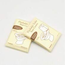 Disposable Toilet Seat Covers, Flushable Paper Toilet Seat Covers, Quick Dissolving, Suitable For Airplane/Travel/Public Restroom/Camping, Lightweight And Hygienic - Multi-color - View 2