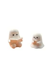 2/1pc Ghost Appearance Resin Statue Figurine, Desktop Decor Ornament, Suitable For Room Decoration, Halloween Gift And Decoration - Multi-color - View 9