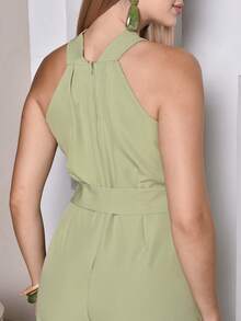 Women Jumpsuits - Olive Green - View 6