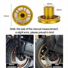 Motorcycle Rear Wheel Axle Decorative Cover, Motorcycle Modification Parts, CNC Process Motorcycle Decorative Accessories, Aluminum Alloy Rear Swingarm Hollow Cover, Suitable For Universal Sizes, Applicable To 17-25, XMAX300 - A - View 4