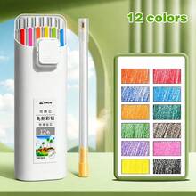 Automatic Colored Pencils | Press To Erase, Replaceable Lead, Oil-Based Lead, Sketching And Painting, Professional Drawing, Mixed Colors - A - View 12