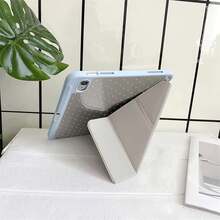 淺藍色波點天使手寫字 Y 型折疊保護殼，附筆槽，適用於 iPad 10 代 10.9 吋 2022 智慧保護殼/Air 13(M3 2025)/Air 11(M3 2025)/11(A16 2025)/適用於 Galaxy S9/S7/S10+/適用於 Galaxy Tab S6 Lite 10.4 吋/適用於 MatePad - 彩色 - 查看 5