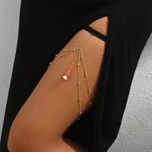 1pc Personalized Geometric Pendant Leg Chain Women's Body Chain, INS Style Fashion Accessory Chain - H0055G - View 3