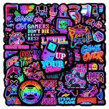 50Pcs Neon Game Graffiti Stickers Colorful Game Controller Waterproof Decals For Guitar Car Laptop Decor - 50 PCS - View 9