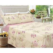 LENCOL CASAL  AVULSO PARA COBRIR CAMA DANDO TODO UM CHARME BAINHA ESTAMPAS SORTIDAS - Multicolorido - Visão 1