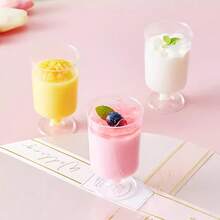 10/20 Pcs Mini Clear Dessert Cups, Mousse Cups, Pudding Cups, Fruit Ice Cream Cups, Perfect For Mousse, Pudding, Tiramisu And Other Desserts, Suitable For Parties, Weddings, Birthdays And Holiday Celebrations - Hand Wash Only - Multicolor - View 9
