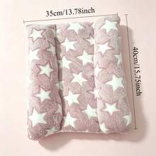1pc Cozy Wrap-Around Pet Bed For Rabbits & Small Animals - Soft Plush Cushion With Raised Edges For Security, Machine Washable Sleeping Mat - Pink - View 7
