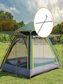 Set 2pcs/4pcs Pasak Tenda Berbentuk J dari Paduan Besi Ringan dan Perlengkapan Tali Angin, Pasak Tanah Tenda Kemah Portabel - MultiWarna - View 10