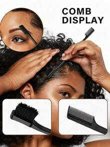 6/5/2pcs Hair Styling Set, Includes Spray Bottle, Comb, Detangling Brush, Styling Brush, Tail Comb, Hair Accessories, Suitable For Makeup And Hair Styling - Multicolor - View 6