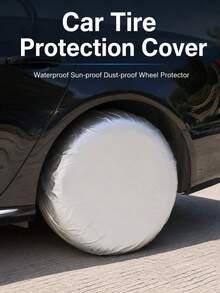 Universal 25-26 Inch Spare Tire Cover, Heavy Duty Waterproof UV Resistant Wheel Hub Protector, Dustproof Sun Protection Outdoor Tire Cover, Suitable For SUV, RV, Camper, Trailer - A - View 6