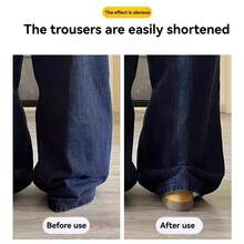 2/4/6Pcs T-Shirt Shortening Tool Invisible Waist Cincher Hem Tightener Adjustable Buckle Round Bead Pin No-Sew Knot Button - Multicolor - View 5