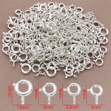 5/15/30pcs 18K Gold Plated Spring Clasp Brass Round Open Ring Jewelry Connector Clasp Suitable For Bracelet Necklace Jewelry DIY - Multicolor - View 12
