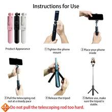 1pc Portable Foldable Selfie Stick Tripod With Detachable Wireless Remote, Extendable 360° Horizontal/Vertical Phone Holder, Suitable For Smartphones, Selfie/Recording/Photography/Live Streaming/Vlogging, Phone Stand Photography Tool - View 8