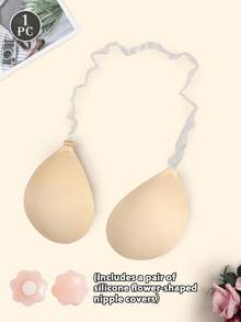 1 Pasang Bra Perekat Pengangkat Wanita, Bra Tak Terlihat Tanpa Punggung, Bra Silikon Perekat yang Dapat Digunakan Kembali, Cocok untuk Gaun Pengantin, Gaun Kerah V Dalam dan Pakaian Pesta - MultiWarna - View 10