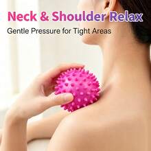 Dopamine Style Massage Yoga Ball, Creative Spiky Design For Body Muscle Relaxation, Multi-Functional Compact Portable Ball For Anytime Anywhere Relaxation - Multicolor - View 2