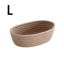 1pc Bohemian Tassel Woven Storage Basket, Makeup Organizer For Vanity Shelf, Decorative Room Organization Container With Handwoven Details, Perfect Bedroom Closet Decor Solution - View 9