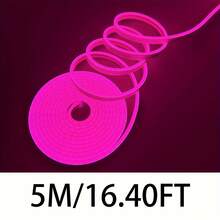 5V Flexible Neon Light Cute Pink Multicolor USB Neon Rope Light, Perfect For Home Decor, Balcony Decor, Car Decor, Floral Plants, Halloween Decor, DIY Style Dimmable - Multicolor - View 10