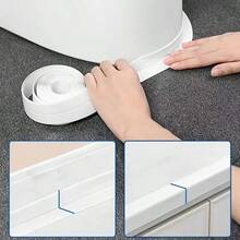 2 Rolls 3.2m Sealing Tape, 3.8cm Width, Includes Plastic Scraper, Durable Self-Adhesive Waterproof Strip, Suitable For Bathroom And Kitchen, Masking Tape, Instant Application, Peel And Stick - Multicolor - View 4