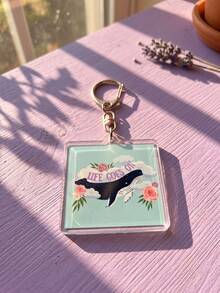 1Pc/6Pcs BangTang Pop Theme Fan Support Pattern Keychain, Cute Asymmetrical Shaped Metal Butterfly Buckle Functional Pendant Decoration, Suitable For Fan Meetups, Concert Support, Birthday Gifts, Student Backpack Decoration, Merchandise Collection, Holiday Celebration And All Season Use - Style 4 - View 7
