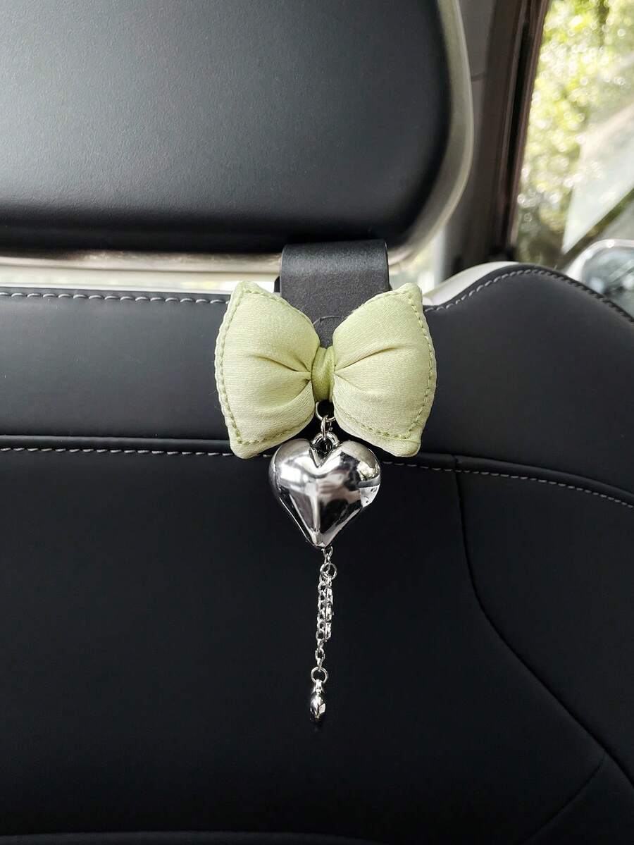可愛蝴蝶結愛心汽車掛鉤創意汽車座椅背收納掛鉤 - 蝴蝶結 - 查看 1