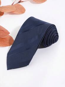 1PC Men's Casual Striped Pattern Tie, Suitable For Daily Wear, Versatile For Holidays, Gatherings And Parties - Multicolor - View 6