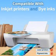 50 Sheets Glossy Photo Paper, A4 230GSM Papers With Inkjet Printer Only Dye Ink, Ideal For Souvenir Photos, A4 Menus, Greeting Cards & Invitations - 50 Sheets - View 7
