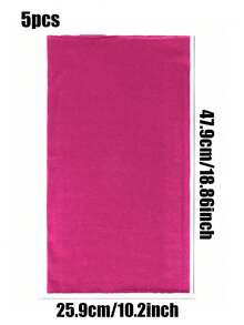 1/5pcs Ultra-Thin Lightweight Breathable Solid Color Neck Scarf With UV Protection, Suitable For Outdoor Sports And Cycling - Hot Pink - View 10