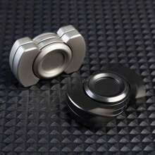 3-In-1 Zinc Alloy Magnetic Fidget Toy, Magnetic Push Coin, Rotatable Finger Spinner, EDC Tactile Feedback Pocket Stress Relief Toy, Office Leisure Stress Relief Toy, Smooth Rotation Strong Tactile Feedback Hand Stress Relief Small Object, Hobby Collection Player Toy, Rotating Spinner Soothe Anxiety Release Pressure, Unique Hand Fidget Toy For Teenagers And Adults - Multicolor - View 1
