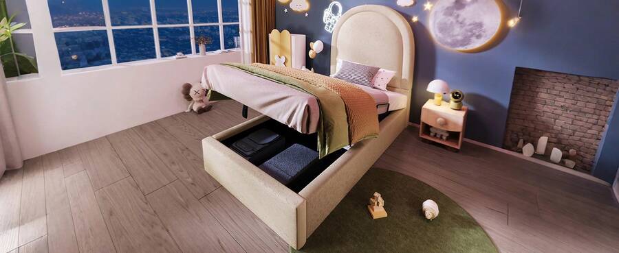 Bed Bases & Foundations - 米色 - 查看 1