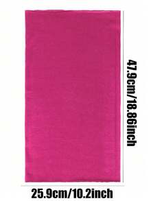 1/5pcs Ultra-Thin Lightweight Breathable Solid Color Neck Scarf With UV Protection, Suitable For Outdoor Sports And Cycling - Hot Pink - View 9