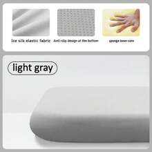 Ice Silk Elastic Fabric Seat Cushion 40*40cm, Breathable Thick Chair Pad For Office Long Sitting, Student Stool Mat, Multi-Purpose - Multi-color - View 11