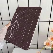 巧克力波點天使手寫體 Y 型摺疊保護殼，附筆槽，相容 iPad 10 代 10.9" 2022 智慧保護殼/Air 13(M3 2025)/Air 11(M3 2025)/11(A16 2025)/相容 Galaxy S9/S7/S10+/相容 Galaxy Tab S6 Lite 10.4"/相容 MatePad - 彩色 - 查看 3