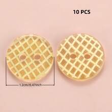 10/20/30/45/60 PCS 1.2cm Creative Cartoon Colorful Transparent Round Two-Hole All-Season Buttons, Suitable For Clothing Accessories, Dresses, Jackets, Shirts, Sweaters DIY Accessories, Dolls, Phone Case Decorations - Colorful Round - View 25