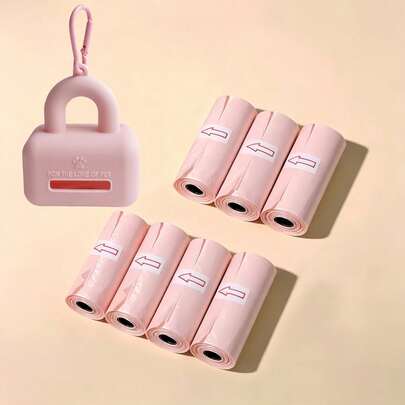 45pcs Trash Bags + 1 Silicone Box Diaper Disposal Bags, Diaper Trash Bags, Diaper Disposal Bags Or Pet Waste Bags, Suitable For Diaper Bags, Pet Outings, Kitchen & Restaurant Trash Bags, Baby Gifts, Easy-Hang Diaper Bags Essential, Diaper Disposal Bags Or Pet Waste Bags, Diaper Bags, Baby Gifts, Baby Supplies, Baby Shower Essentials, Return Gifts, Newborn Essentials