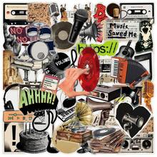 Retro Y2K Rock Music Graffiti PET Stickers 50pcs Waterproof Transparent Decals For Skateboard Phone Case Journal DIY Decor - 50 PCS - View 10