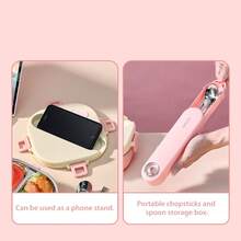 304 Stainless Steel Bento Box Adult, Leakproof Microwavable Lunch Containers, Metal Lunch Box With Soup Container And Utensils, Cute Japanese Bento Box, Travel Food Containers, Meal Prep Containers For School Student - Multicolor - View 10