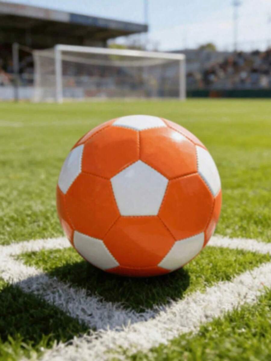 Textured Football Size 3, 4, 5; Curved Ball, Arc Training Soccer Ball, Match Spin Magic Ball - Multicolor - View 1