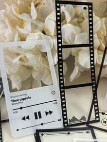 1 Pack 20pcs Black & White Music Film PET Stickers For Scrapbooking, Journaling, Collage - DT1742 - View 6