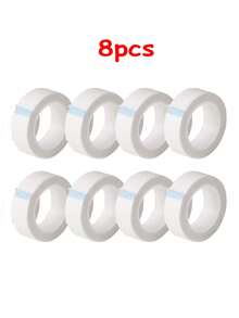 8/4/1 Roll Of Non-Woven Fabric Eyelash Tape, Used For Eyelash Extension And Eyelash Grafting, Eye Shadow Tape, Suitable For Eyelash Extension And Eye Makeup Tools For The Eyes. - White - View 7