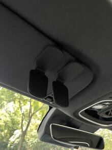 1pc Premium Crown Design Car Visor Glasses Clip, Creative Car Sun Visor Eyewear Holder, Multifunctional Magnetic Fashion Glasses Storage Clip, Car Interior Decorative Storage Accessory - A - View 10