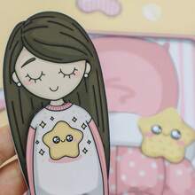 Girl Style Handbag Shaped Dorm Scene Quiet & Busy Book DIY Handmade Material Kit Room Decor Outfit Organization Role Play Educational Craft Toy Birthday Holiday Gift - Multicolor - View 4