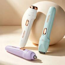 3-In-1 Ladies Electric Shaver Set, Painless Face Body Underarm Hair Removal & Nose Hair Trimmer, Type-C Rechargeable - View 7
