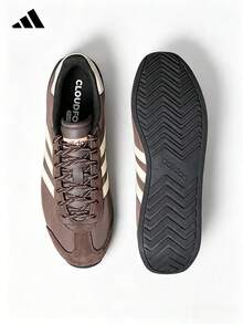 Adidas Sepatu sneakers RUNVISTA wanita terbaru, sneakers chunky retro, sepatu kasual low-top. - Coffee Brown - View 5