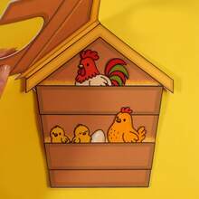 Farm Scene Quiet & Busy Book DIY Handmade Craft Kit, Chick Raising Simulation Management Role-Playing Game, Children's Pastoral Life Cognitive Hands-On Educational Toy, Holiday Gift - Multicolor - View 4