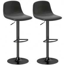 Seating for Dining pour la maison, noir, bonded leather, 40 x 44 x 104 cm - Multicolore - Voir 2