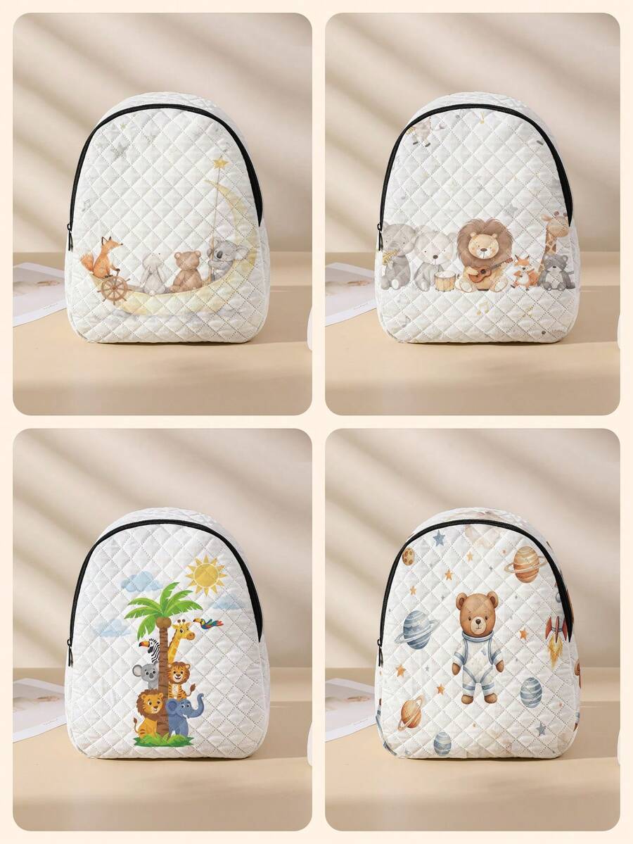 1pc Diamond Quilted Backpack, School Bag, Storage Bag, Travel Backpack ...